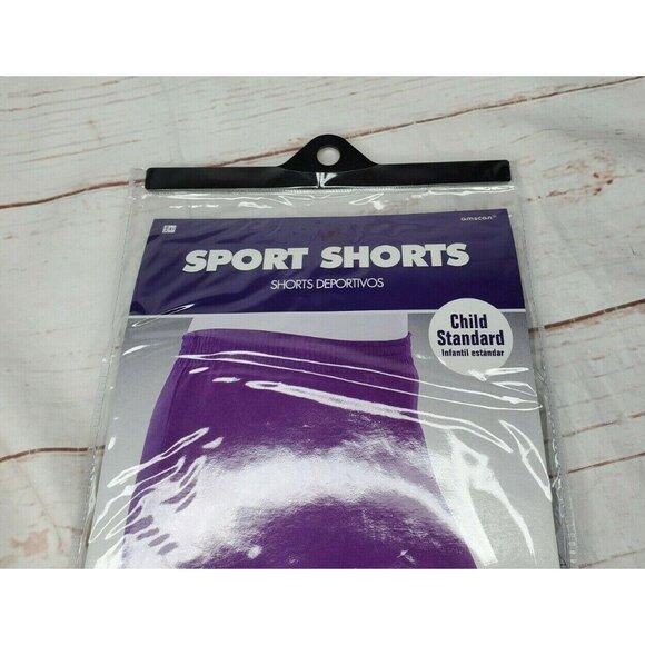 Amscan Purple Children Standard US Up To Size 10 Sports Shorts - Picture 3 of 12